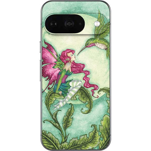 Flirting Fairy and Hummingbird by Amy Brown Google Pixel 9 Skin